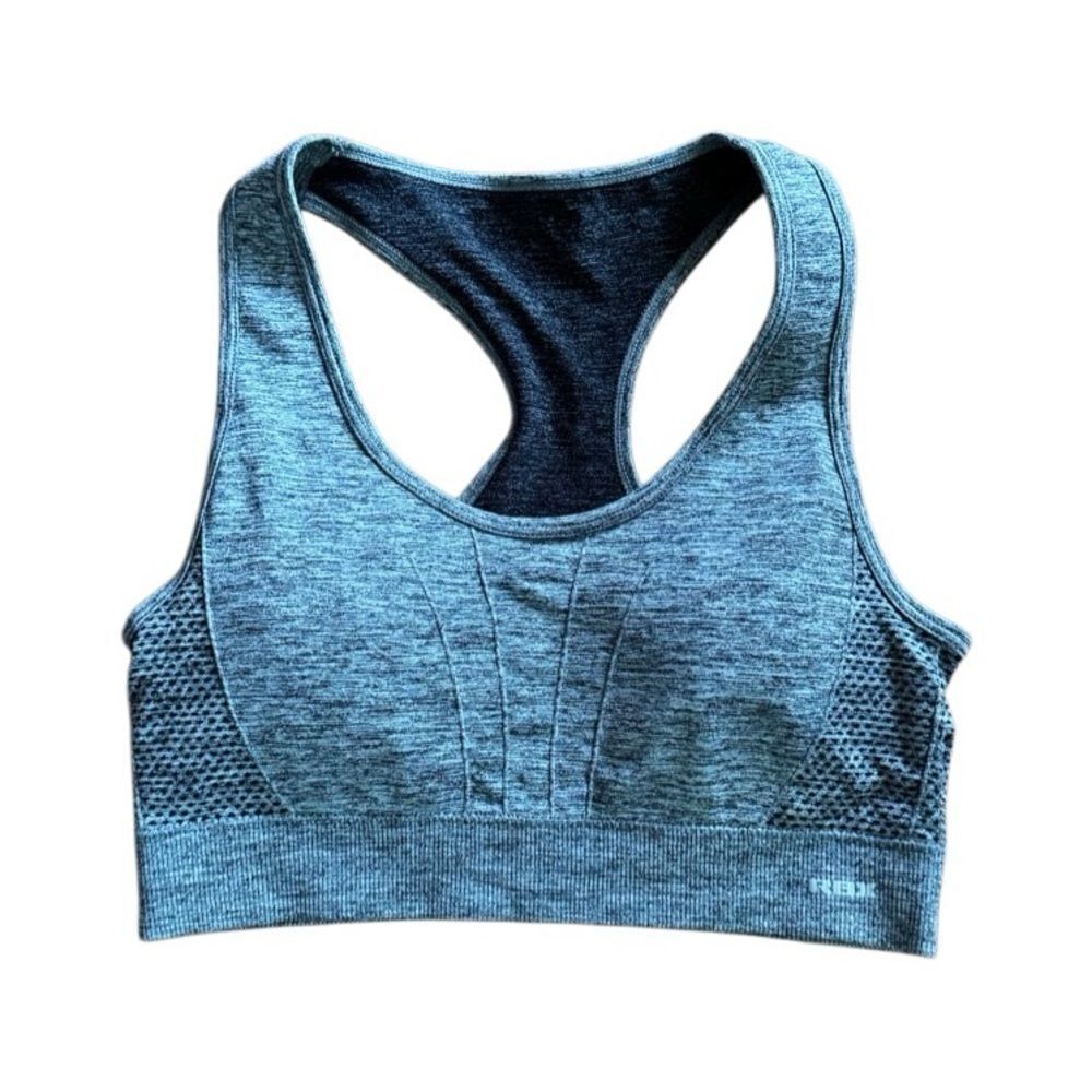 RBX Women's Grey Padded Racerback Sports Bra Size Small